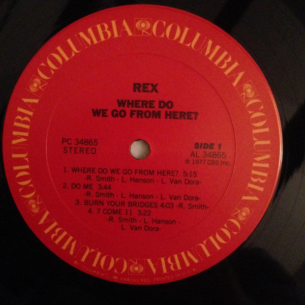 Rex (29) : Where Do We Go From Here? (LP, Album)