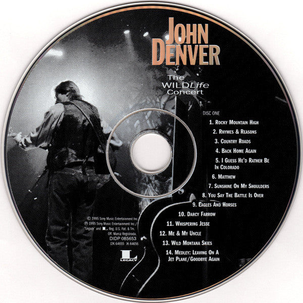 John Denver : The Wildlife Concert (2xCD, Album, RE)