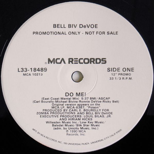Bell Biv DeVoe : Do Me! (12", Single, Promo)