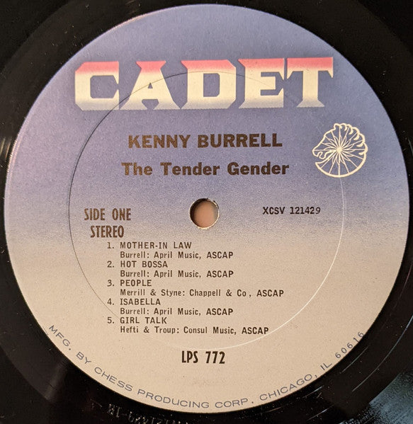 The Kenny Burrell Quartet : The Tender Gender (LP, Album, Pit)