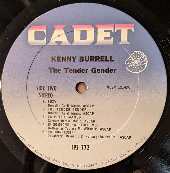 The Kenny Burrell Quartet : The Tender Gender (LP, Album, Pit)