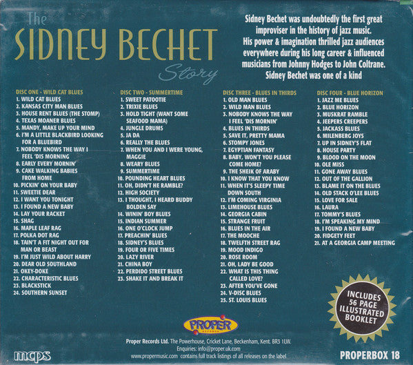 Sidney Bechet : The Sidney Bechet Story (4xCD, Comp, RM + Box)
