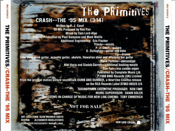 The Primitives : Crash - The '95 Mix (CD, Single, Promo)