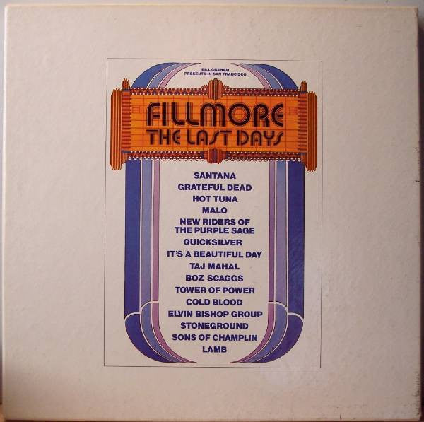 Various : Fillmore - The Last Days (3xLP, Album, Ter + 7" + Box)