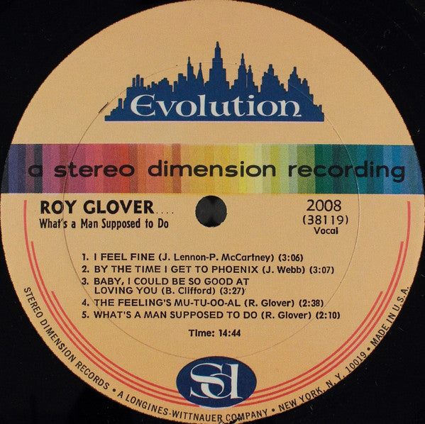 Leroy Glover (2) : What's A Man Supposed To Do (LP)