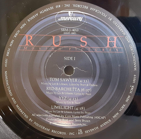 Rush : Moving Pictures (LP, Album, PRC)