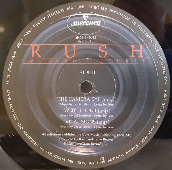 Rush : Moving Pictures (LP, Album, PRC)