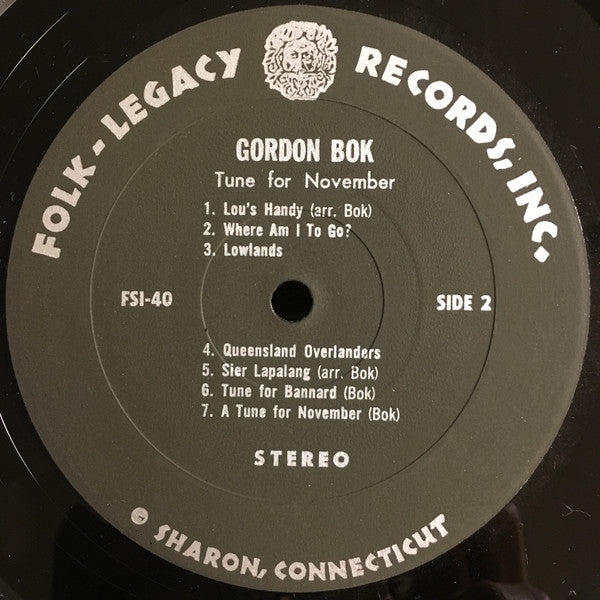 Gordon Bok : A Tune For November (LP, Album, RE)