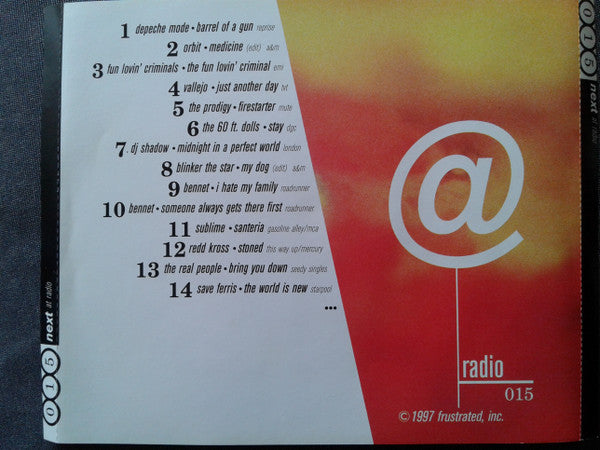 Various : Next @ Radio 015 (CD, Promo, Smplr)