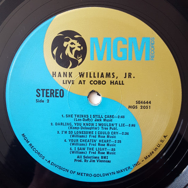 Hank Williams Jr. : Live At Cobo Hall Detroit (LP, Album)