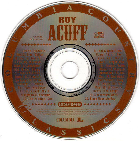 Roy Acuff : The Essential Roy Acuff (1936-1949) (CD, Comp, RE)