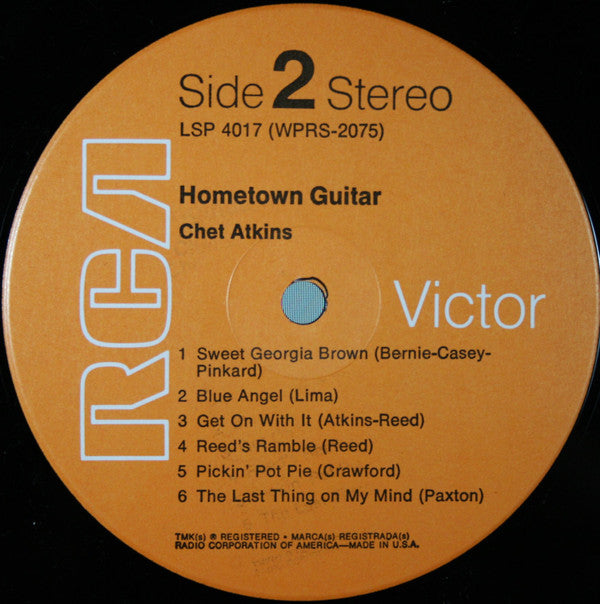 Chet Atkins : Hometown Guitar (LP, Album, RE)