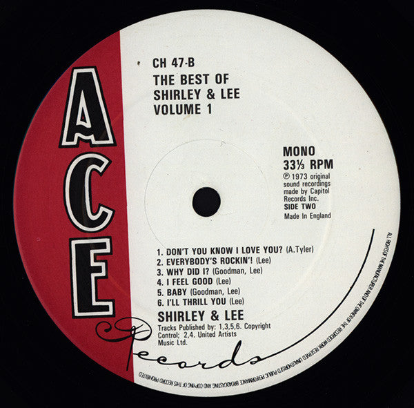 Shirley And Lee : The Best Of Shirley & Lee (LP, Comp, Mono, Dar)