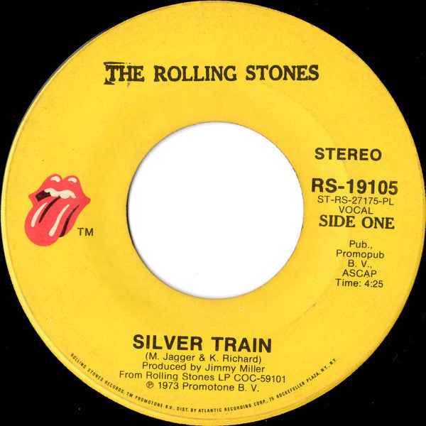 The Rolling Stones : Silver Train / Angie (7", Single, Pla)