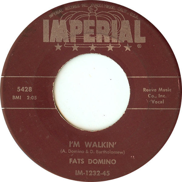 Fats Domino : I'm Walkin' / I'm In The Mood For Love (7", Single)