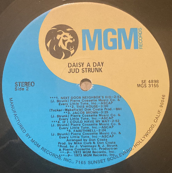 Jud Strunk : Daisy A Day (LP, Album)