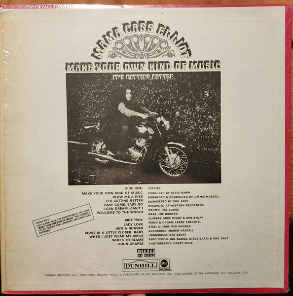 Mama Cass Elliot* : Make Your Own Kind Of Music - It's Getting Better (LP, Album)