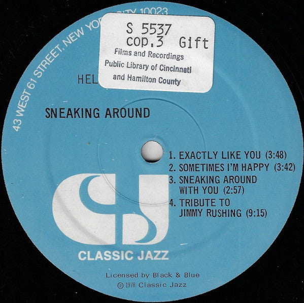 Helen Humes : Sneakin' Around (LP, Album)