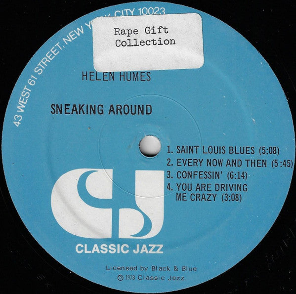 Helen Humes : Sneakin' Around (LP, Album)