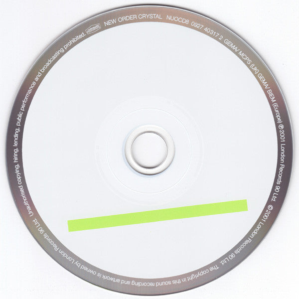 New Order : Crystal (CD, Single, CD1)