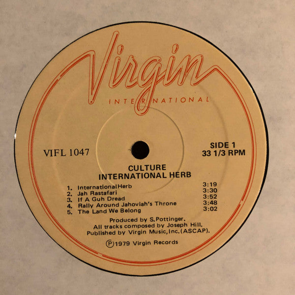 Culture : International Herb (LP, Album)
