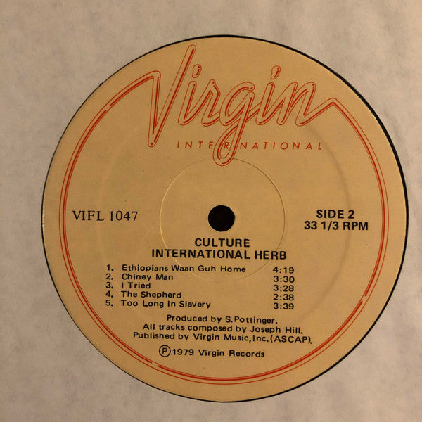 Culture : International Herb (LP, Album)
