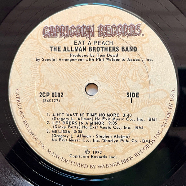 The Allman Brothers Band : Eat A Peach (2xLP, Album, RE, Com)