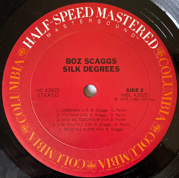 Boz Scaggs : Silk Degrees (LP, Album, RE, RM, Hal)