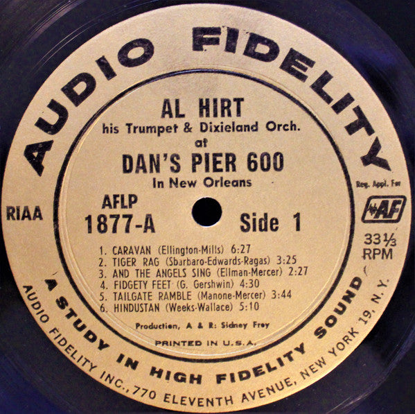 Al Hirt : Swingin' Dixie! (At Dan's Pier 600 In New Orleans) (LP, Album, Mono)