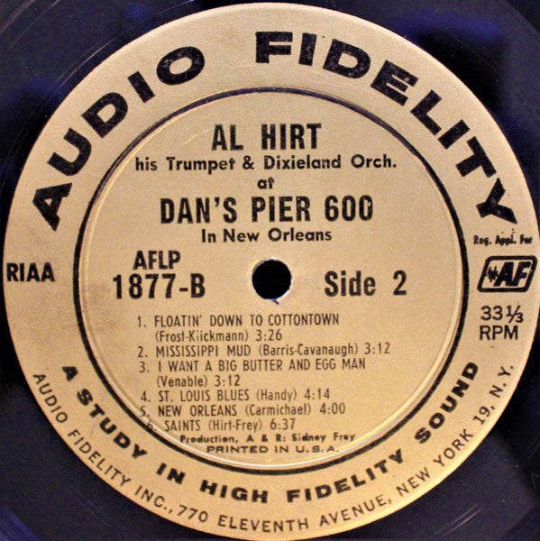 Al Hirt : Swingin' Dixie! (At Dan's Pier 600 In New Orleans) (LP, Album, Mono)