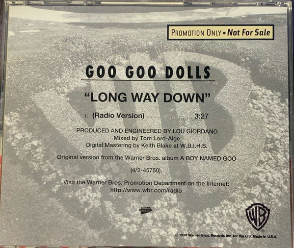 Goo Goo Dolls : Long Way Down (CD, Single, Promo)
