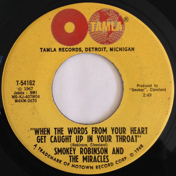 Smokey Robinson And The Miracles* : If You Can Want (7", Single)