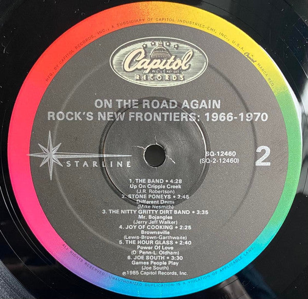 Various : On The Road Again (Rock's New Frontiers: 1966-1970) (LP, Comp, Jac)