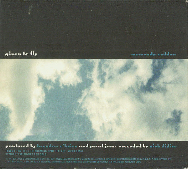 Pearl Jam : Given To Fly (CD, Promo, Dig)