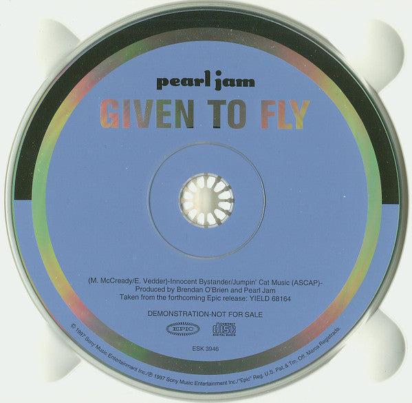 Pearl Jam : Given To Fly (CD, Promo, Dig)