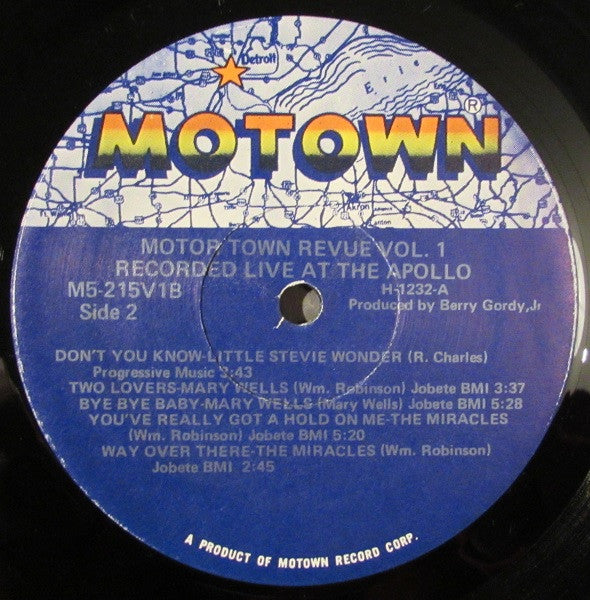 Various : Motor Town Revue Vol. 1 - Recorded Live At The Apollo (LP, Comp)