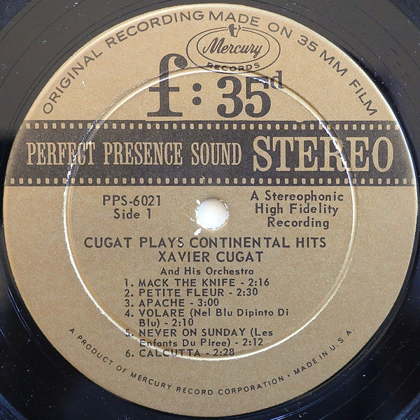 Xavier Cugat And His Orchestra : Cugat Plays Continental Hits (LP, Album)