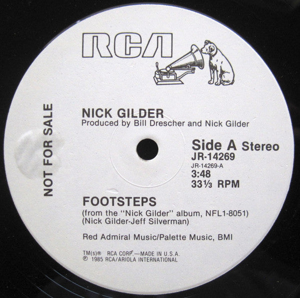 Nick Gilder : Footsteps (12", Promo)