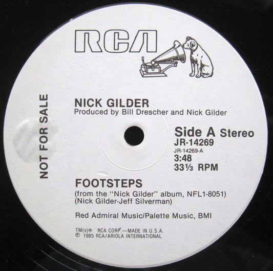 Nick Gilder : Footsteps (12", Promo)