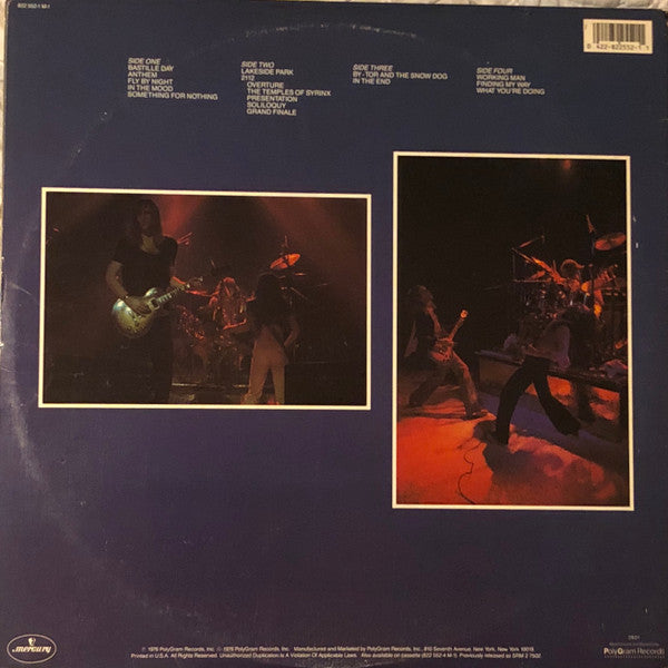 Rush : All The World's A Stage (2xLP, Album, RE, Gat)