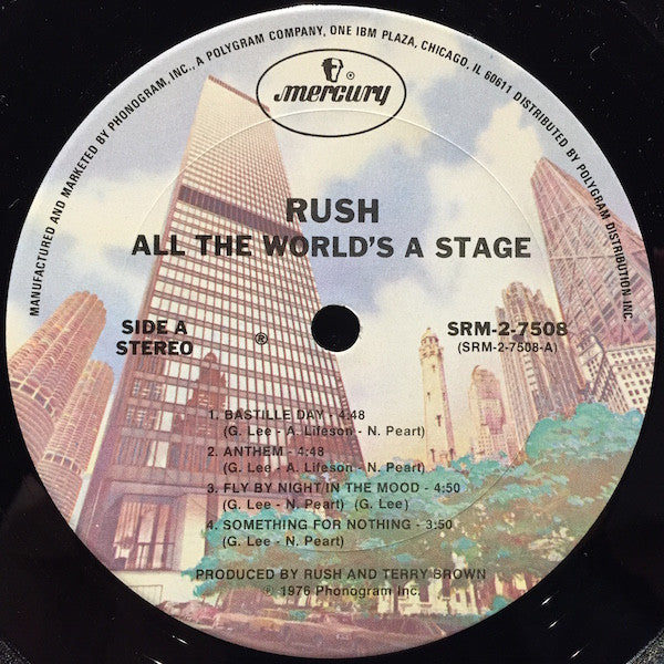 Rush : All The World's A Stage (2xLP, Album, RE, Gat)