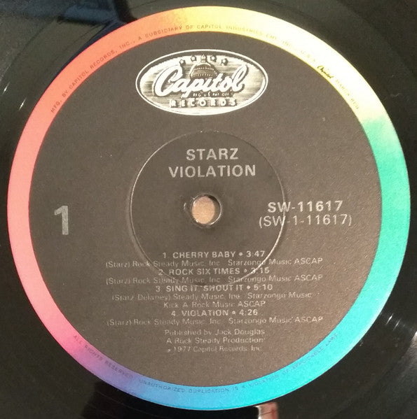 Starz (2) : Violation (LP, Album, RP, Jac)