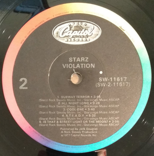 Starz (2) : Violation (LP, Album, RP, Jac)