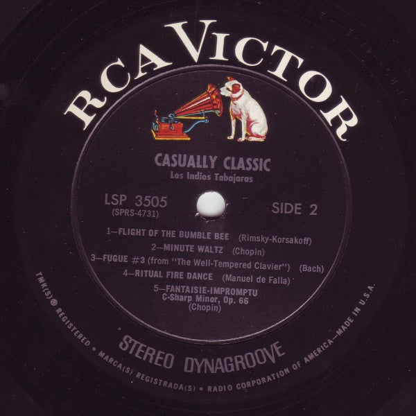 Los Indios Tabajaras : Casually Classic (LP, Album)