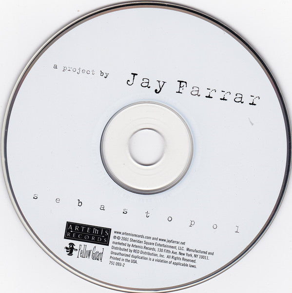 Jay Farrar : Sebastopol (CD, Album, Ltd)