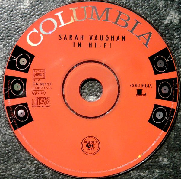 Sarah Vaughan : Sarah Vaughan In Hi-Fi (CD, Album, RE, RM)