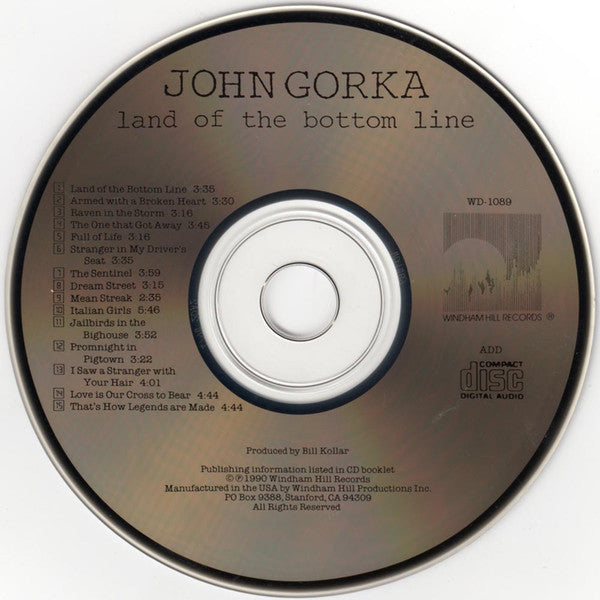 John Gorka : Land Of The Bottom Line (CD, Album)