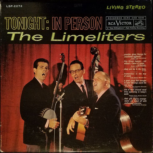 The Limeliters : Tonight: In Person (LP, Album)