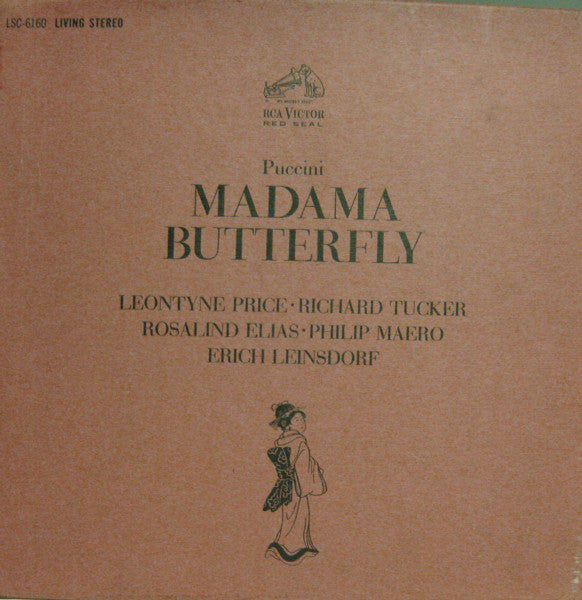 Giacomo Puccini - Leontyne Price • Richard Tucker (2), Rosalind Elias • Philip Maero, Erich Leinsdorf : Madama Butterfly (3xLP + Box)