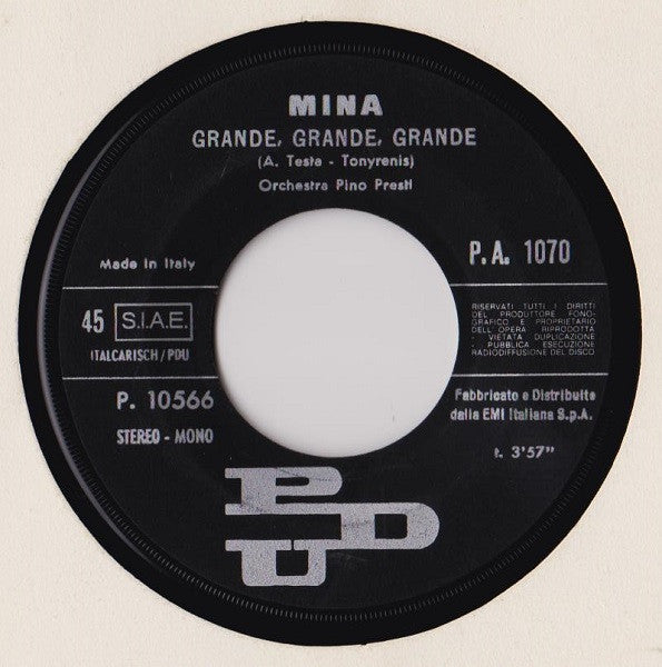 Mina (3) : Grande, Grande, Grande (7", Single)